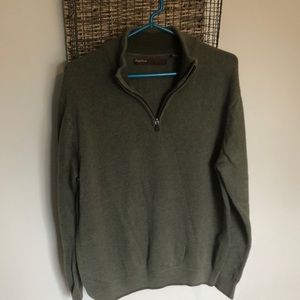 PE quarter zip sweater